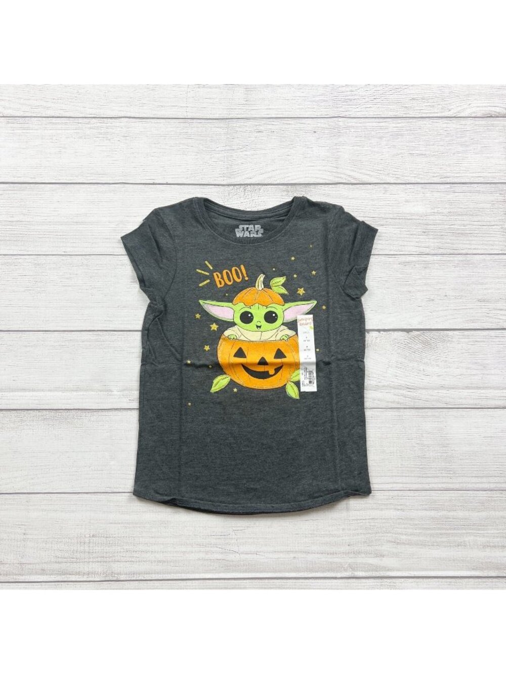 Star Wars Jumping Beans Girls Short Sleeve Halloween T-Shirt Pumpkin NWT 7